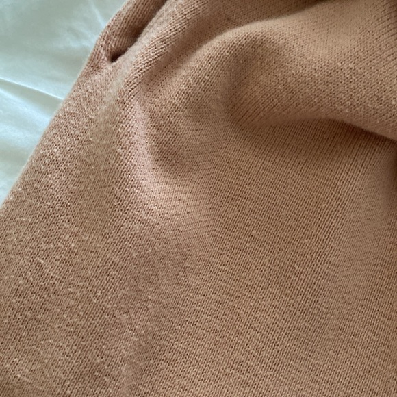 Lunya wide leg crop elastic waist lounge pants in color nutmeg - Picture 5 of 11